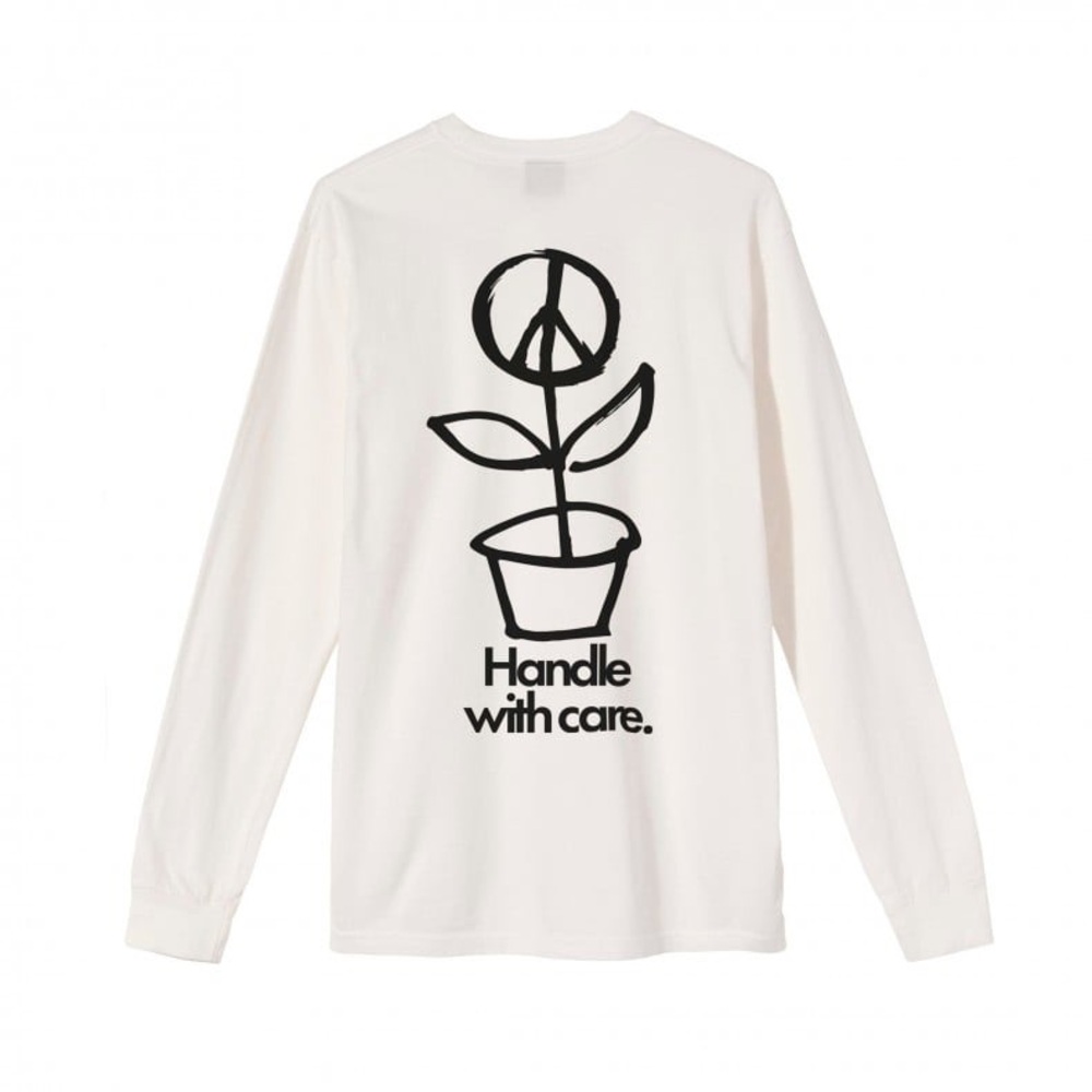 Stussy Classic White Long Sleeve Tee